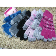 Venta al por mayor hechos a mano de acrílico Magic Touch Screen Gloves / Mittens